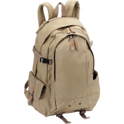 Sac à dos déperlant en polyester personnalisé Victor Matières : ripstop Couleurs : kaki