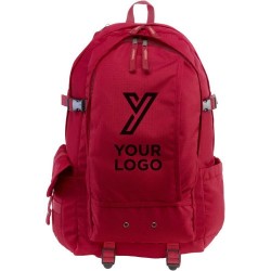 Sac à dos déperlant en polyester personnalisé Victor Matières : ripstop Couleurs : noir goodies personnalisé en stock