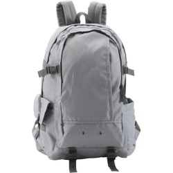 Sac à dos déperlant en polyester personnalisé Victor Matières : ripstop Couleurs : gris personnalisable avec votre logo