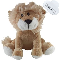 Peluche Éco-responsable Lion Personnalisée - Frank Matières : polyester Couleurs : brun cadeau entreprise pas cher