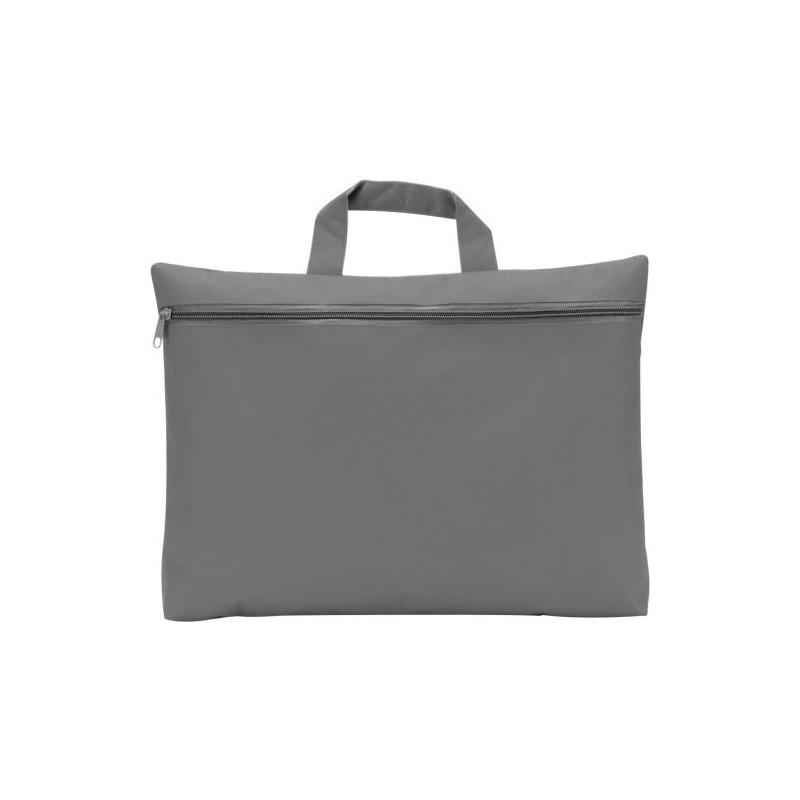Sacoche en polyester personnalisée pour congrès - Elfrieda Matières : polyester Couleurs : gris