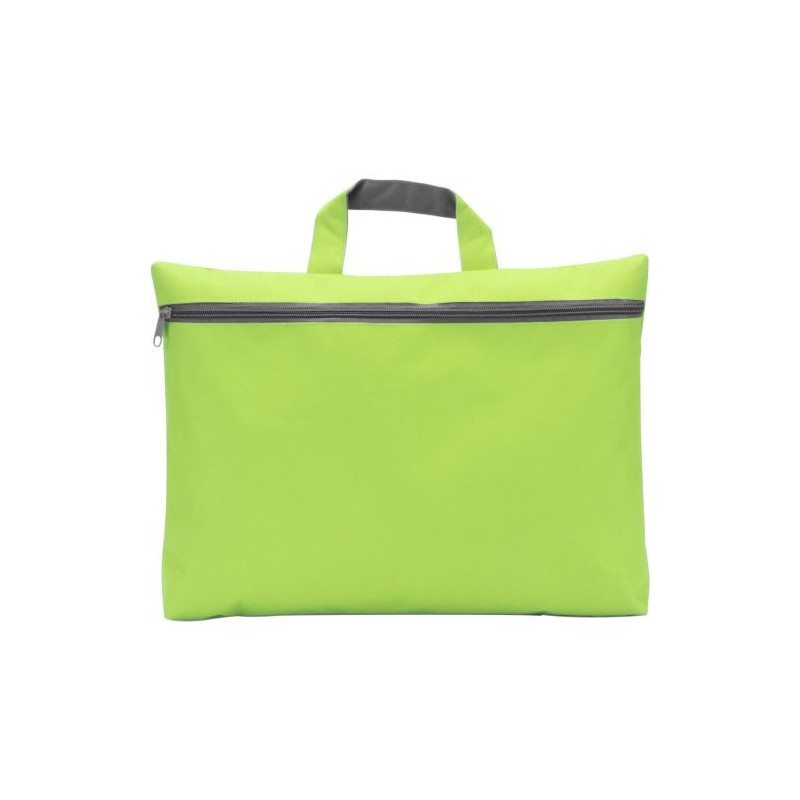 Sacoche en polyester personnalisée pour congrès - Elfrieda Matières : polyester Couleurs : gris objet publicitaire robuste