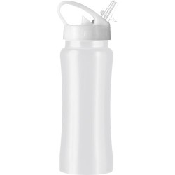 Gourde  en acier inoxydable 600 ml personnalisée - Serena Matières : métal Couleurs : blanc