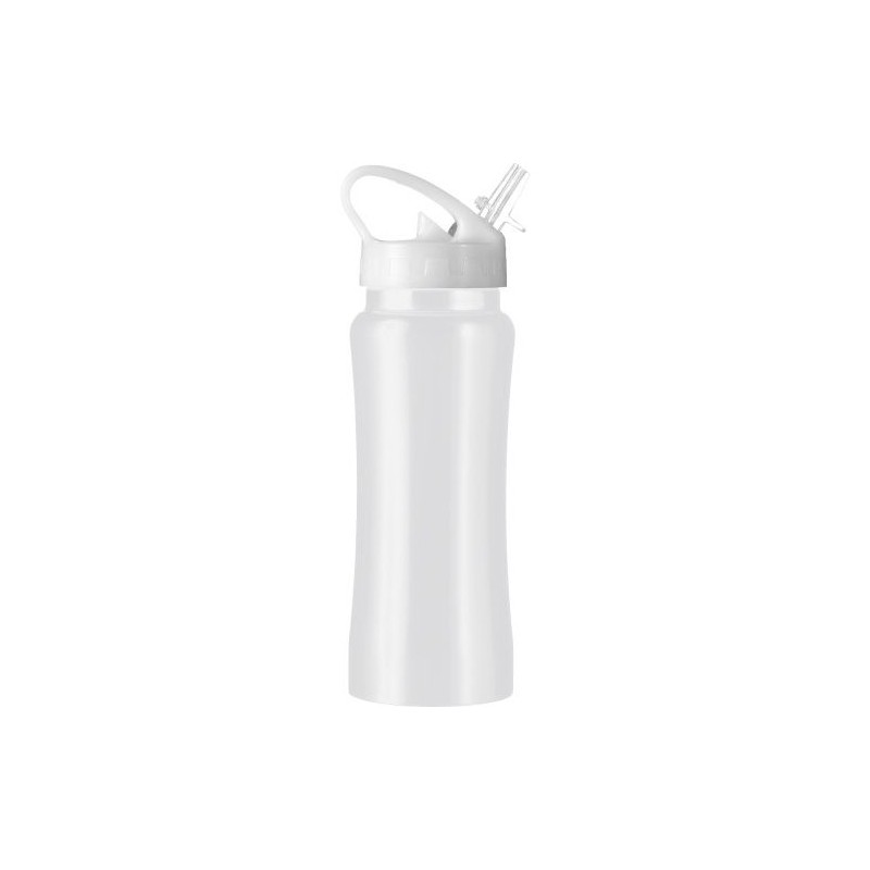 Gourde  en acier inoxydable 600 ml personnalisée - Serena Matières : métal Couleurs : blanc