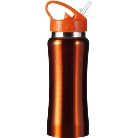 Gourde  en acier inoxydable 600 ml personnalisée - Serena Matières : métal Couleurs : blanc impression haute définition