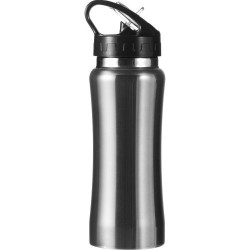Gourde  en acier inoxydable 600 ml personnalisée - Serena Matières : métal Couleurs : blanc 2