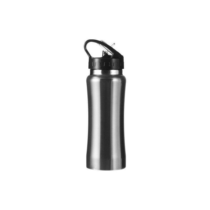 Gourde  en acier inoxydable 600 ml personnalisée - Serena Matières : métal Couleurs : argenté marquage laser ultra précis