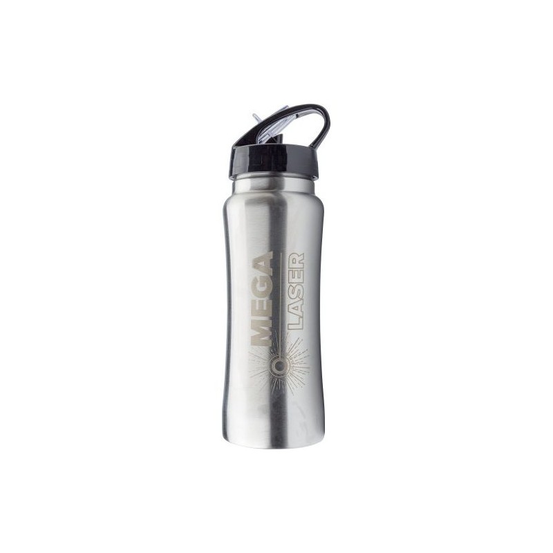 Gourde  en acier inoxydable 600 ml personnalisée - Serena Matières : métal Couleurs : argenté marquage couleur éclatante