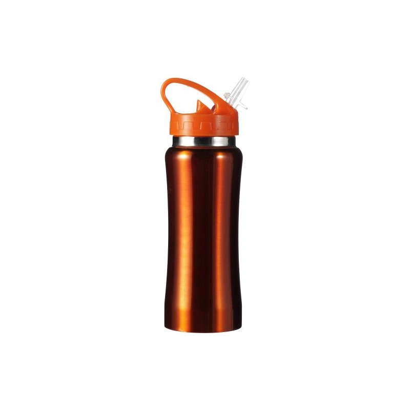 Gourde  en acier inoxydable 600 ml personnalisée - Serena Matières : métal Couleurs : argenté marquage laser ultra précis