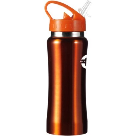 Gourde  en acier inoxydable 600 ml personnalisée - Serena Matières : métal Couleurs : argenté accessoire événementiel unique