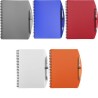 Carnet A5 à spirale personnalisé Solana idéal pour le bureau Matières : métal Couleurs : bleu impression haute définition