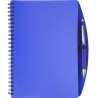 Carnet A5 à spirale personnalisé Solana idéal pour le bureau Matières : métal Couleurs : bleu cadeau collaborateur premium