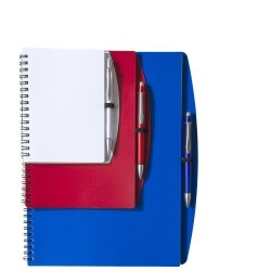 Carnet A5 à spirale personnalisé Solana idéal pour le bureau Matières : métal Couleurs : bleu cadeau entreprise pas cher