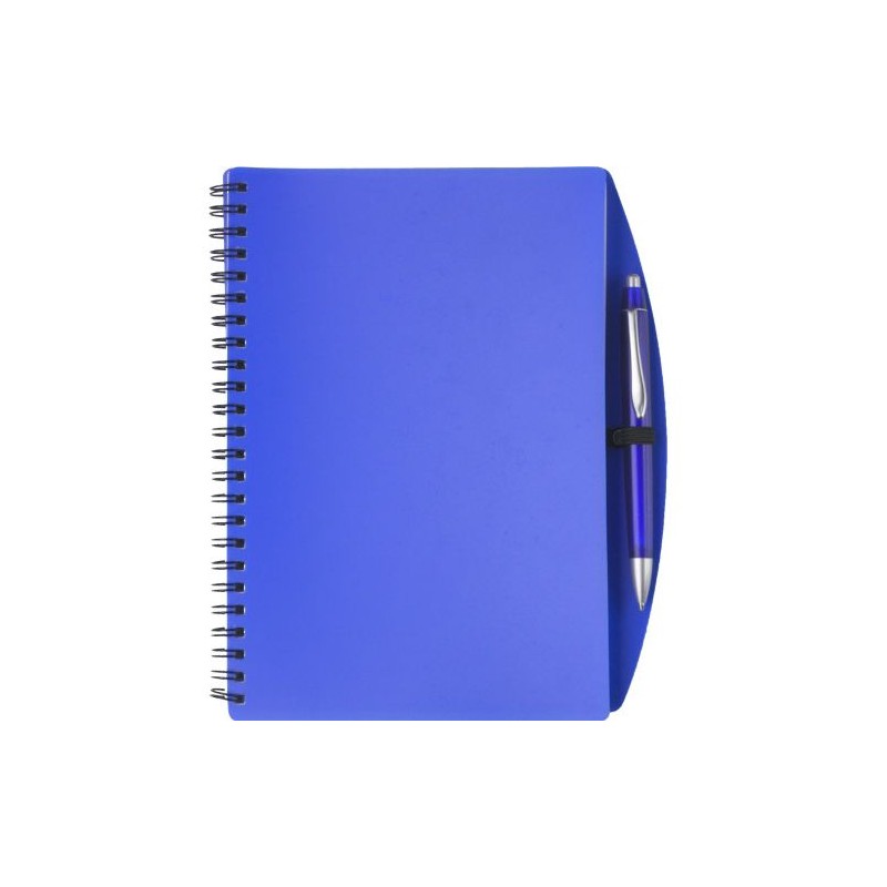 Carnet A5 à spirale personnalisé Solana idéal pour le bureau Matières : métal Couleurs : blanc goodies entreprise design