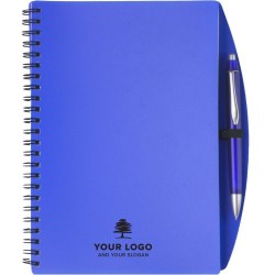 Carnet A5 à spirale personnalisé Solana idéal pour le bureau Matières : métal Couleurs : blanc impression logo haute qualité