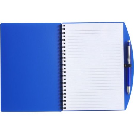Carnet A5 à spirale personnalisé Solana idéal pour le bureau Matières : métal Couleurs : blanc personnalisation sur mesure