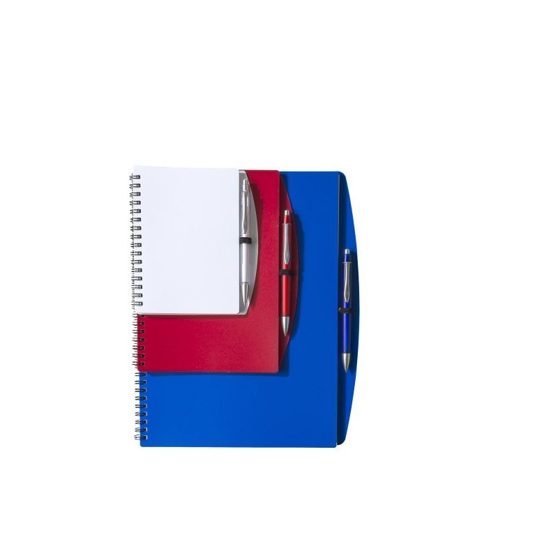 Carnet A5 à spirale personnalisé Solana idéal pour le bureau Matières : métal Couleurs : blanc personnalisable avec votre logo