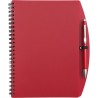 Carnet A5 à spirale personnalisé Solana idéal pour le bureau Matières : métal Couleurs : rouge personnalisable avec votre logo