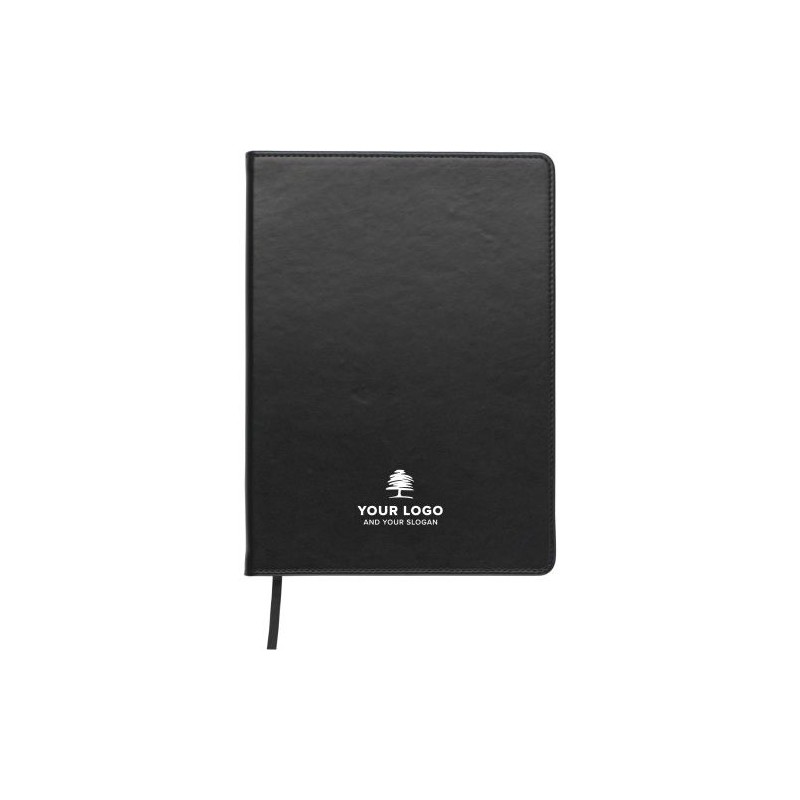 Carnet personnalisé en PVC A5 pour entreprise - Ellis Matières : papier Couleurs : noir cadeau entreprise pas cher