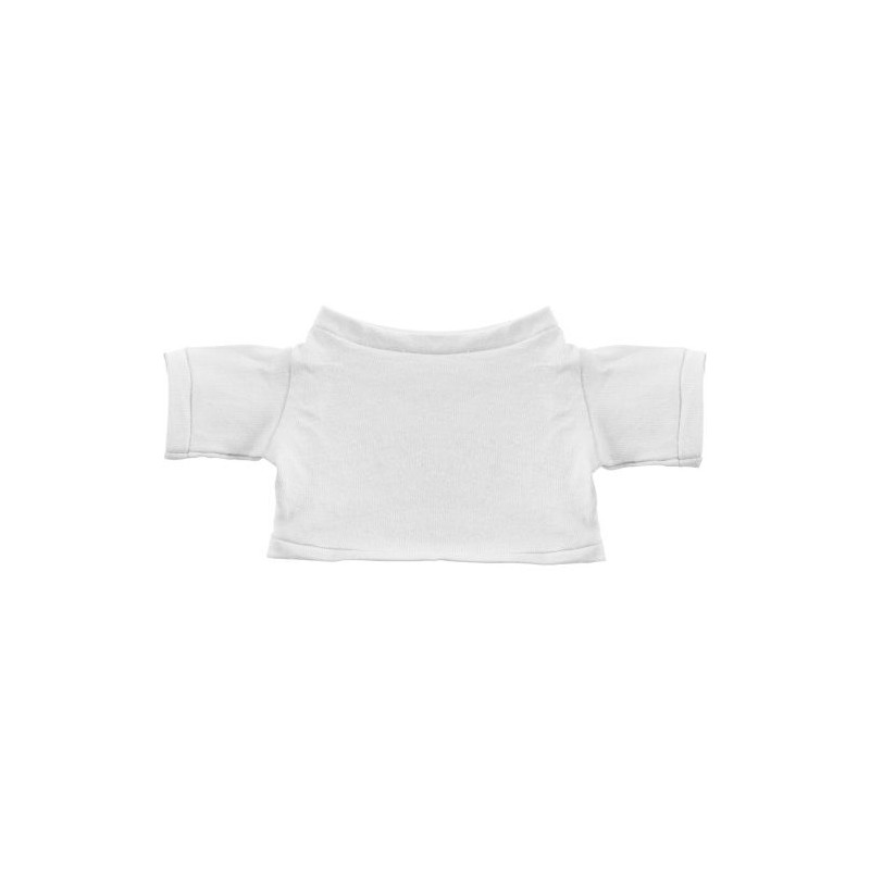 T-shirt personnalisé pour peluche Viviana Matières : coton Couleurs : blanc personnalisable avec votre logo