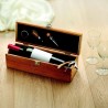 Set à vin personnalisé en bambou TARDOR - Accessoires offerts pas chers Matières : bambou Couleurs : bois impression haute défin