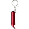 Porte-clés  avec torche et décapsuleur Carla Matières : métal Couleurs : rouge goodies publicitaire événementiel