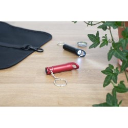 Porte-clés  avec torche et décapsuleur Carla Matières : métal Couleurs : noir goodies publicitaire durable