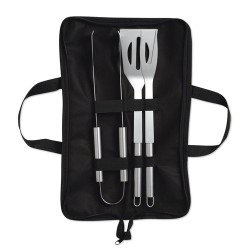 Ustensiles de barbecue personnalisables - SHAKES Matières : polypropylène (PP) Couleurs : noir