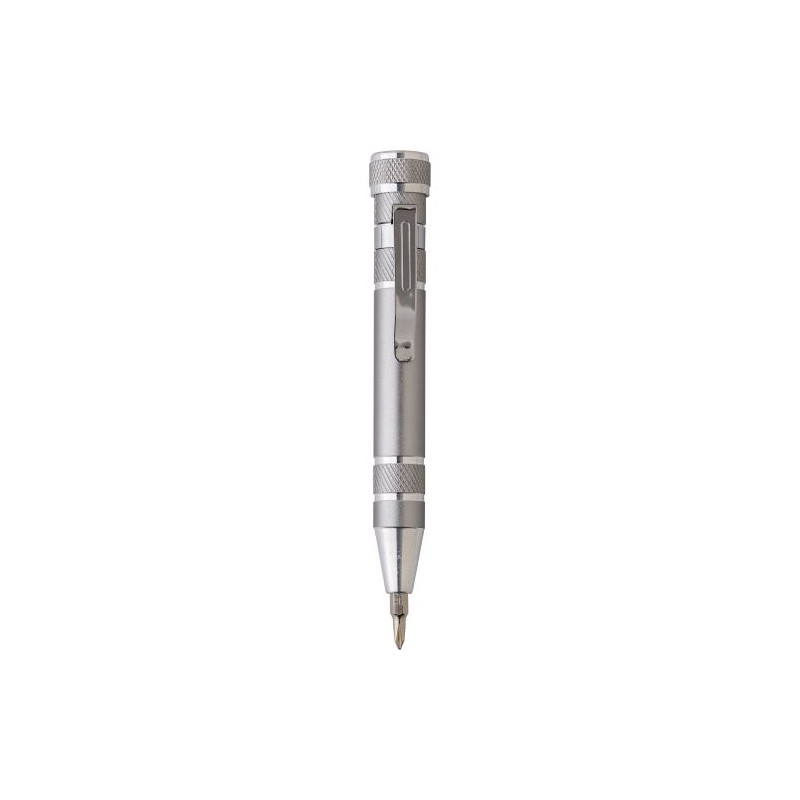 Set Pratique de Tournevis et Torche Personnalisé Frazer Matières : carton Couleurs : gris personnalisable avec votre logo