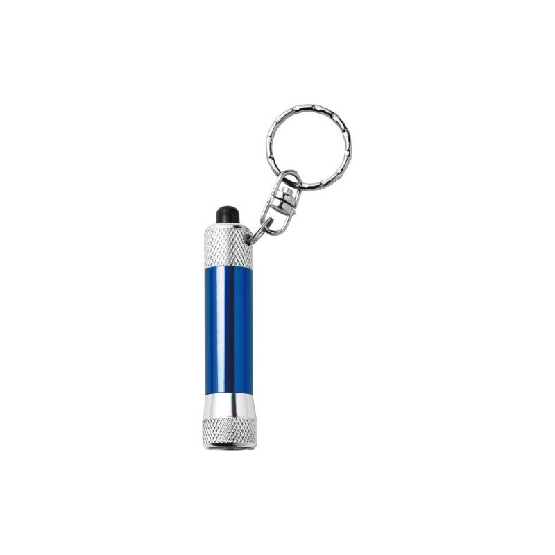 Porte-clés en métal pratique avec torche Audrey Matières : métal Couleurs : bleu cobalt