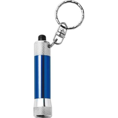 Porte-clés en métal pratique avec torche Audrey Matières : métal Couleurs : bleu cobalt