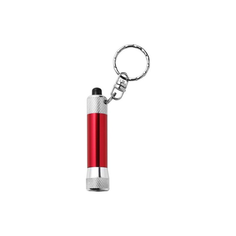 Porte-clés en métal pratique avec torche Audrey Matières : métal Couleurs : bleu cobalt objet promotionnel éco-responsable