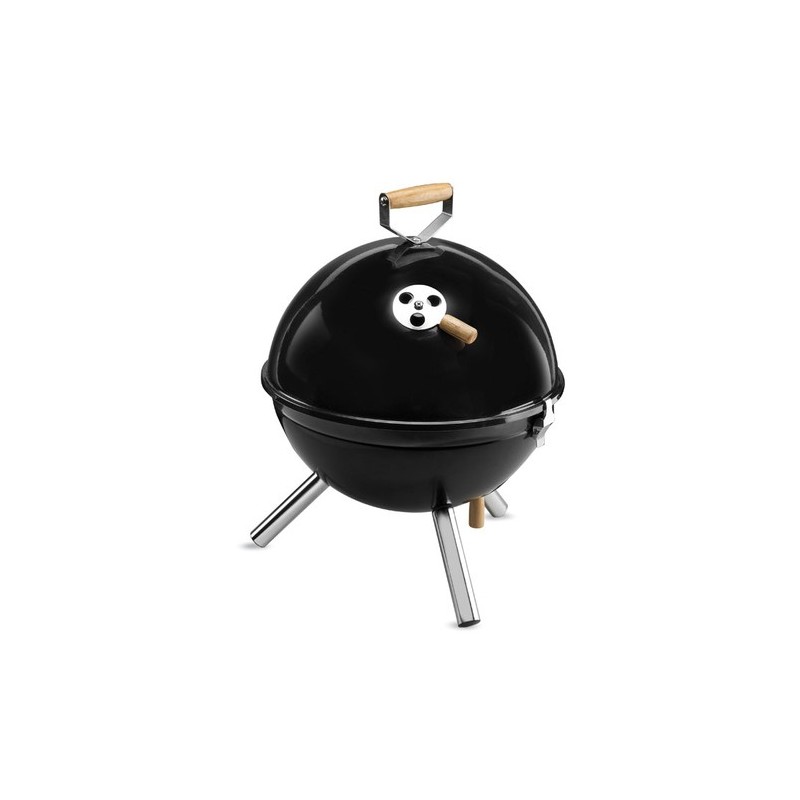 Barbecue démontable personnalisé KNOCKING Matières : métal Couleurs : noir personnalisable avec votre logo