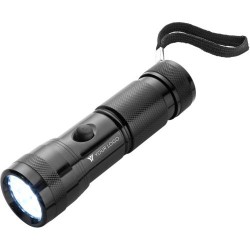 Torche personnalisée en métal - Romeo Matières : caoutchouc Couleurs : noir marquage laser ultra précis