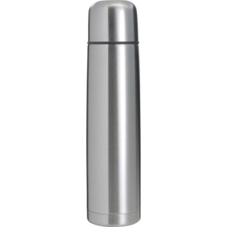 Bouteille isotherme personnalisée en acier inoxydable de 1 000 ml - Quentin Matières : acier inoxydable Couleurs : argenté goodi