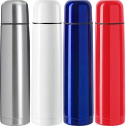 Bouteille isotherme personnalisée en acier inoxydable de 1 000 ml - Quentin Matières : acier inoxydable Couleurs : bleu cobalt m