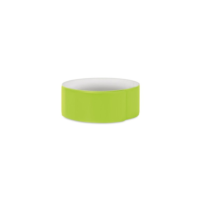 Brassard réfléchissant personnalisé 32x3cm - ENROLLO Matières : métal Couleurs : jaune goodies publicitaire événementiel
