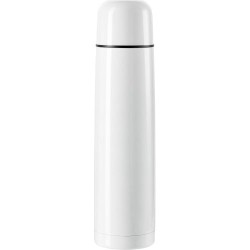 Bouteille isotherme personnalisée en acier inoxydable de 1 000 ml - Quentin Matières : acier inoxydable Couleurs : blanc cadeau 