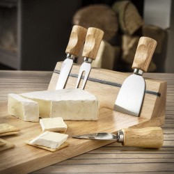 Plateau en bois  à fromage - Cadeau d'entreprise Arlo Matières : bois Couleurs : brun impression haute définition