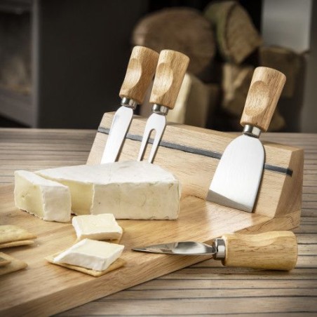 Plateau en bois  à fromage - Cadeau d'entreprise Arlo Matières : bois Couleurs : brun impression haute définition