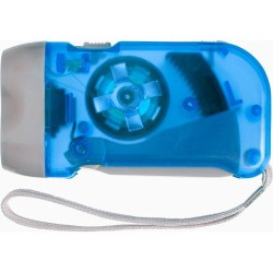 Lampe de poche dynamo publicitaire  Tristan Matières : nylon Couleurs : bleu cobalt