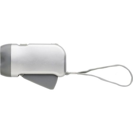 Lampe de poche dynamo publicitaire  Tristan Matières : nylon Couleurs : bleu cobalt cadeau collaborateur premium