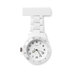Montre analogique infirmière personnalisée - NURWATCH Matières : PET Couleurs : blanc