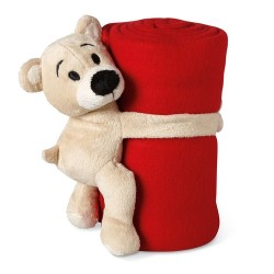 Couverture polaire personnalisée avec ours - MANTA personnalisable avec votre logo