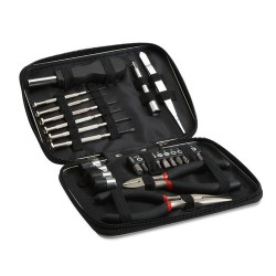 Jeu d'outils Pratique Personnalisé dans une Boîte - PAUL Matières : métal Couleurs : noir