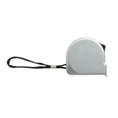 Mètre Ruban Personnalisé 2m Pratique et Élégant MELO Matières : métal Couleurs : argenté mat personnalisable avec votre logo