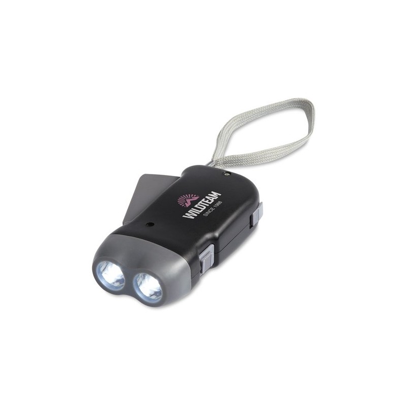Lampe à LED Personnalisée Éco-responsable - ROBIN Matières : ABS Couleurs : noir cadeau entreprise pas cher