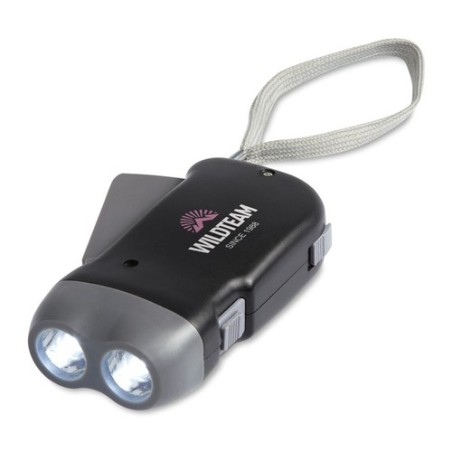 Lampe à LED Personnalisée Éco-responsable - ROBIN Matières : ABS Couleurs : noir cadeau entreprise pas cher