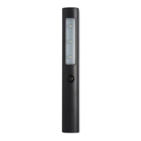 Lampe torche 3 LED personnalisée ANDRE - Objet publicitaire  Matières : polystyrène (PS) Couleurs : noir personnalisable avec vo