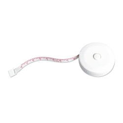 Mètre-ruban Personnalisé 1m Pratique - JEN Matières : PVC Couleurs : blanc